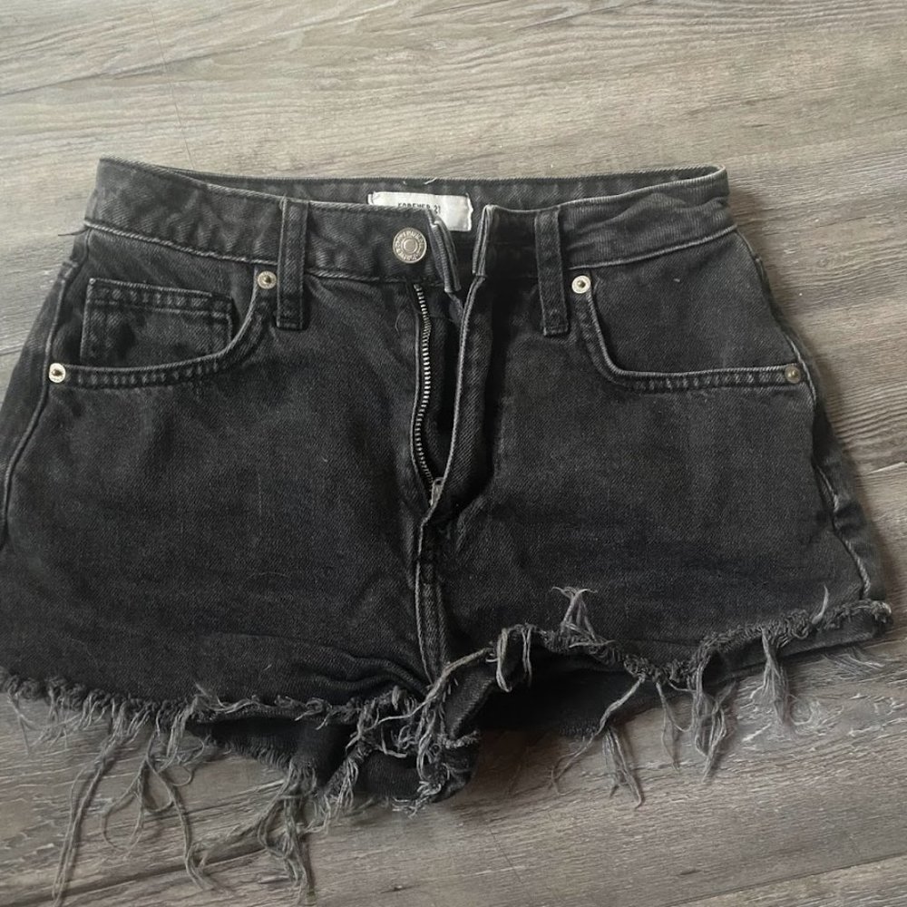 Distressed Jeans Shorts